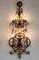 Italian Crystal and Gilt Wrought Iron Wall Sconces by Banci Florence, 1960s, Set of 2 2