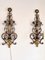 Italian Crystal and Gilt Wrought Iron Wall Sconces by Banci Florence, 1960s, Set of 2 16