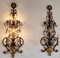 Italian Crystal and Gilt Wrought Iron Wall Sconces by Banci Florence, 1960s, Set of 2 29