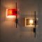 Vintage Italian Wall Lamp in Lacquered Iron, 1980s 4
