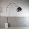 Lampada da terra in acciaio inossidabile con luce diretta e base in Carrara di A. Pier Giacomo Castiglioni per Flos, anni '60, Immagine 2