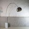 Stainless Steel Floor Lamp with Direct Light and White Carrara Base by A. Pier Giacomo Castiglioni for Flos, 1960s, Image 2