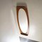 Curved Teak Wall Mirror by Campo E Graffi for Home Field & Scratches, 1960s, Image 4