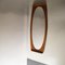 Curved Teak Wall Mirror by Campo E Graffi for Home Field & Scratches, 1960s 7