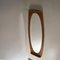Curved Teak Wall Mirror by Campo E Graffi for Home Field & Scratches, 1960s 2