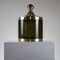 Brass and Amber Acrylic Glass Ice Container with Internal Glass Container, 1960s, Image 1