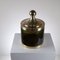 Brass and Amber Acrylic Glass Ice Container with Internal Glass Container, 1960s, Image 7