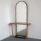 Art Deco Console Table with Mirror, 1940s, Image 1