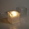 Cube-Shaped Table Lamps in Satin Glass, Late 1970s, Set of 2, Image 3