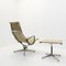 Poltrona in alluminio e poggiapiedi di Eames per Herman Miller, anni '70, set di 2, Immagine 3