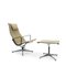 Alu Lounge Chair and Footstool by Eames for Herman Miller, 1970s, Set of 2 1