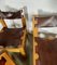 French Elm and Leather Chairs from Maison Regain, 1970s, Set of 4, Image 6