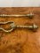Antique George III Brass Fire Irons, Set of 2 7