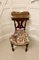Antiker viktorianischer Beistellstuhl aus Eiche 1
