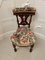 Antique Victorian Oak Side Chair, Image 5