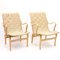 Vintage Eva Chairs by Bruno Mathsson for Karl Mathsson, 1950s, Set of 2 1