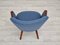 Danish Design Wool Fabric Teak Lounge Chair from Camira Furniture, 1960s 2