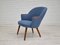 Danish Design Wool Fabric Teak Lounge Chair from Camira Furniture, 1960s 7