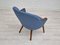 Danish Design Wool Fabric Teak Lounge Chair from Camira Furniture, 1960s 3