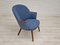 Danish Design Wool Fabric Teak Lounge Chair from Camira Furniture, 1960s 12