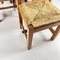 Mid-Century Pine and Rush Dining Chairs, Set of 6, 1960s, Image 7