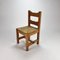 Mid-Century Pine and Rush Dining Chairs, Set of 6, 1960s, Image 11