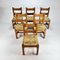 Mid-Century Pine and Rush Dining Chairs, Set of 6, 1960s 4