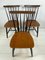 Dänische Vintage Spindle Back Stühle von Billund Traevarefabrik, 1960er, 3er Set 1