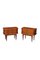 Tables de Chevet Basses en Noyer, Set de 2 1