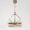 Vintage Metal & Brass Chandelier, 1970s, Image 3