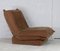 French Velvet Fireside Caramel Chair, 1970s 1