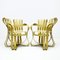 Dinette in legno curvato con 2 sedie a quadri e tavolo da pranzo di Frank Gehry per Knoll International, set di 3, Immagine 7