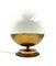 Lámpara de mesa Mid-Century esférica de cristal de Murano de Mazzega, Italy, años 60, Imagen 1