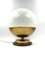 Lámpara de mesa Mid-Century esférica de cristal de Murano de Mazzega, Italy, años 60, Imagen 4
