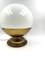 Mid-Century Spherical Murano Glass Table Lamp from Mazzega, Italy, 1960s 6