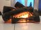 English Electric Wood Imitation Fireplace Insert, 1950s 3