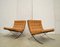 Vintage Cognac Barcelona Chairs by Mies Van Der Rohe for Knoll International, 1980s, Set of 2 2