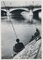 Fotografía en blanco y negro de pescadores, años 50, Imagen 1