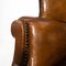 English Leather Desk Armchair, 1950s 14