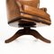 English Leather Desk Armchair, 1950s 11