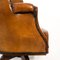 English Leather Desk Armchair, 1950s 10