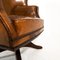 English Leather Desk Armchair, 1950s 9