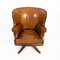 English Leather Desk Armchair, 1950s 7
