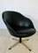 Fauteuil Mid-Century en Cuir Noir, Danemark, 1970s 3