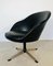 Mid-Century Danish Black Leather Lounge Chair, 1970s 2