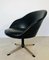 Mid-Century Danish Black Leather Lounge Chair, 1970s, Image 2