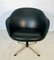 Mid-Century Danish Black Leather Lounge Chair, 1970s 1