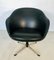 Mid-Century Danish Black Leather Lounge Chair, 1970s, Image 1