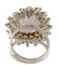 Anello a forma di sole in ametista, topazio, diamanti e oro bianco, Immagine 3