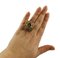 Diamond, Blue and Yellow Sapphire, Rose Gold & Silver Fashion Ring 6